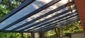 Pročitajte više o članku Pergola Skyfix sa staklenim fiksnim krovom – Proizvodnja i montaža